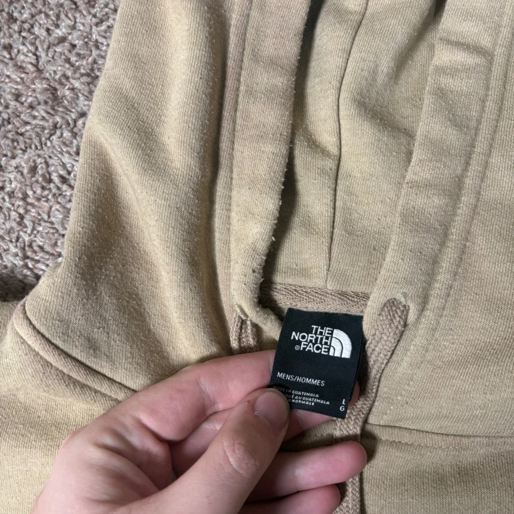 The North Face‎ Mens Large Tan Khaki Half Dome Logo Pullover Hoodie Sweatshirt